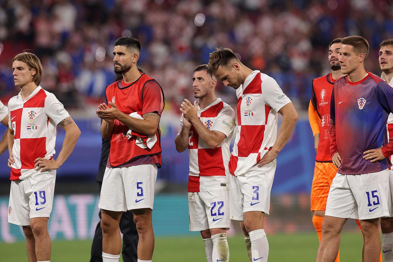 Leipzig: U posljednjem tre?em kolu skupine B na EURU hrvatska nogometna reprezentacija je odigrala 1-1 protiv Italije 