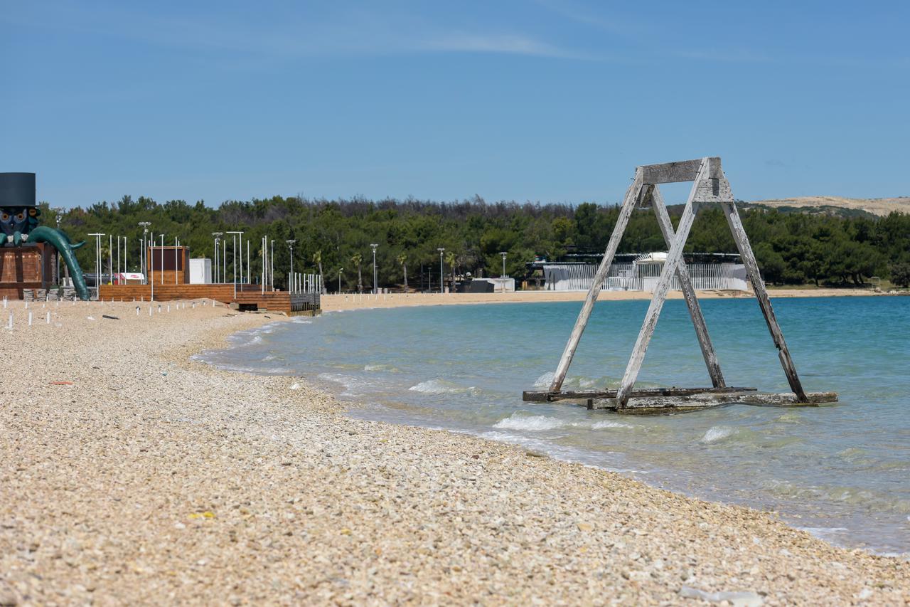 Novalja: Pusta plaža Zrće