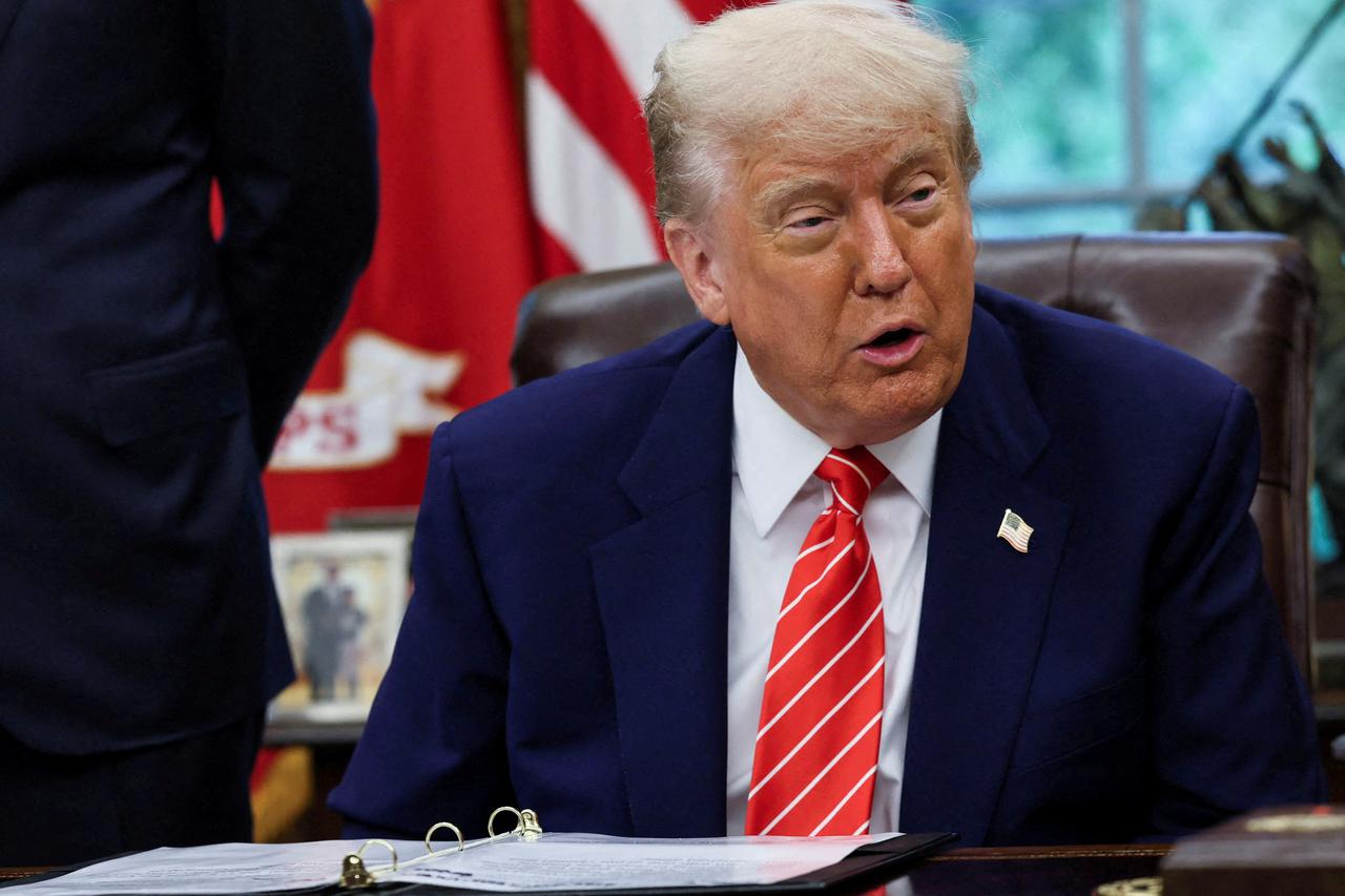 U.S. President Trump ANNOUNCES trade deal with the U.K., at the White House in Washington