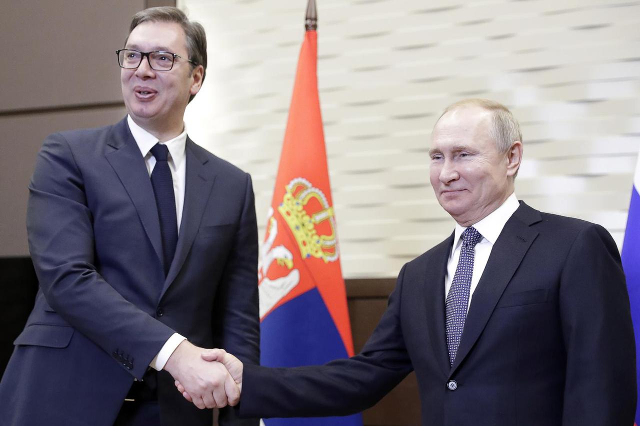 Predsjednik Srbije Aleksandar Vu?i? i Vladimir Putin susreli se u So?iju