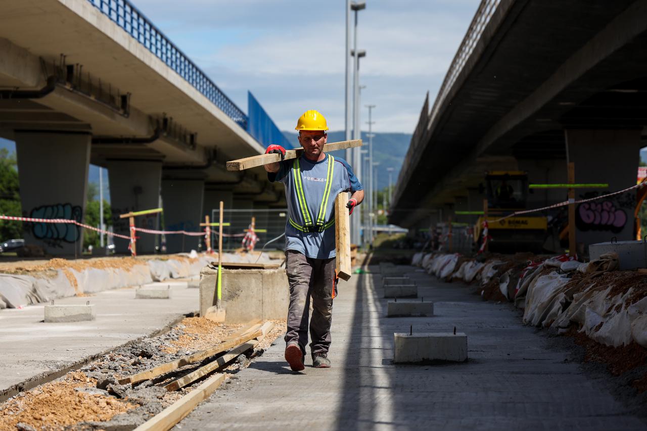 Zagreb: Radovi na proširenju i rekonstrukciji Sarajevske ceste i izgradnji tramvajske pruge 