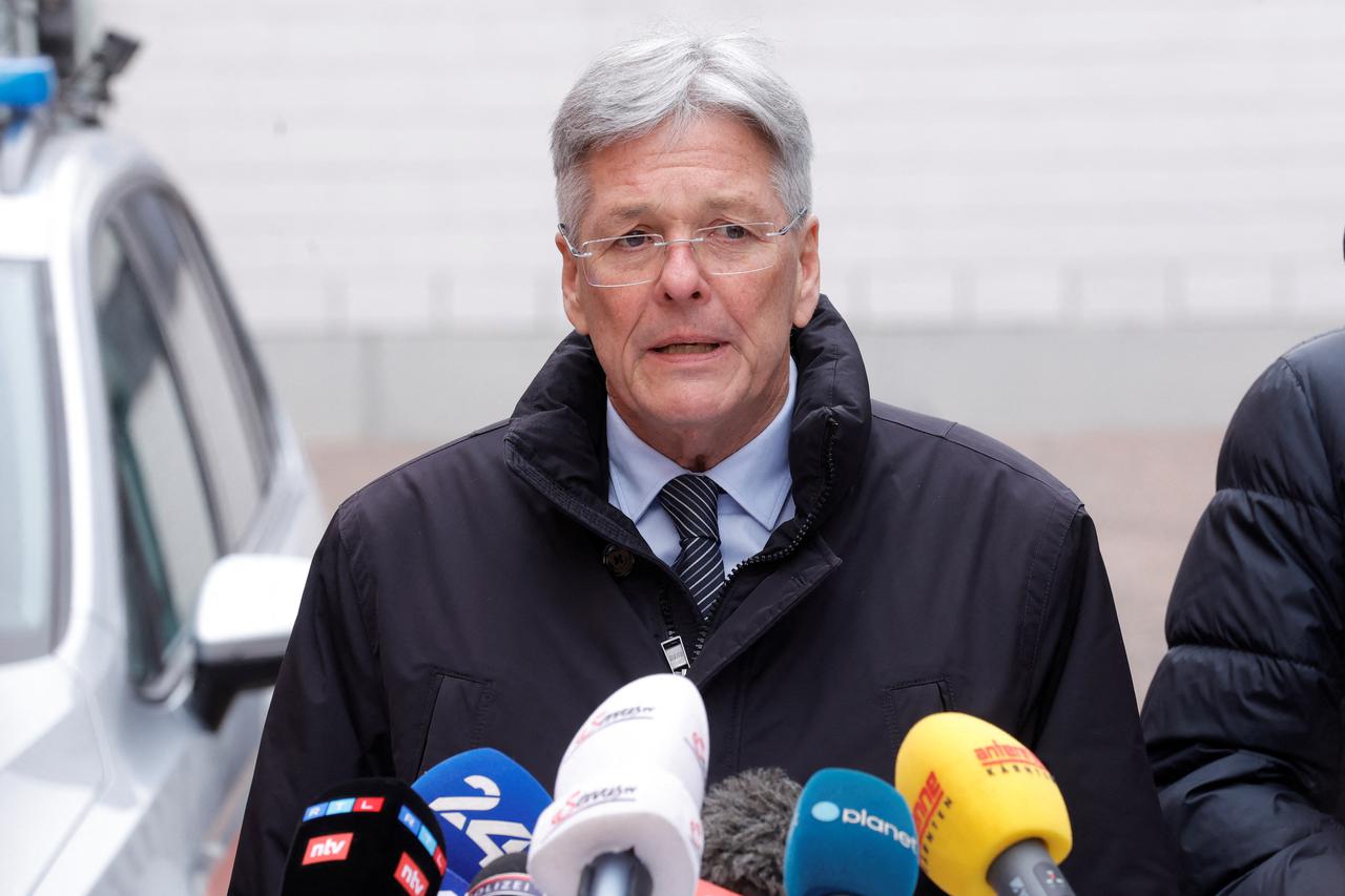 Press conference in the town of Villach after a 14-year-old boy was killed and several others were wounded in a stabbing attack