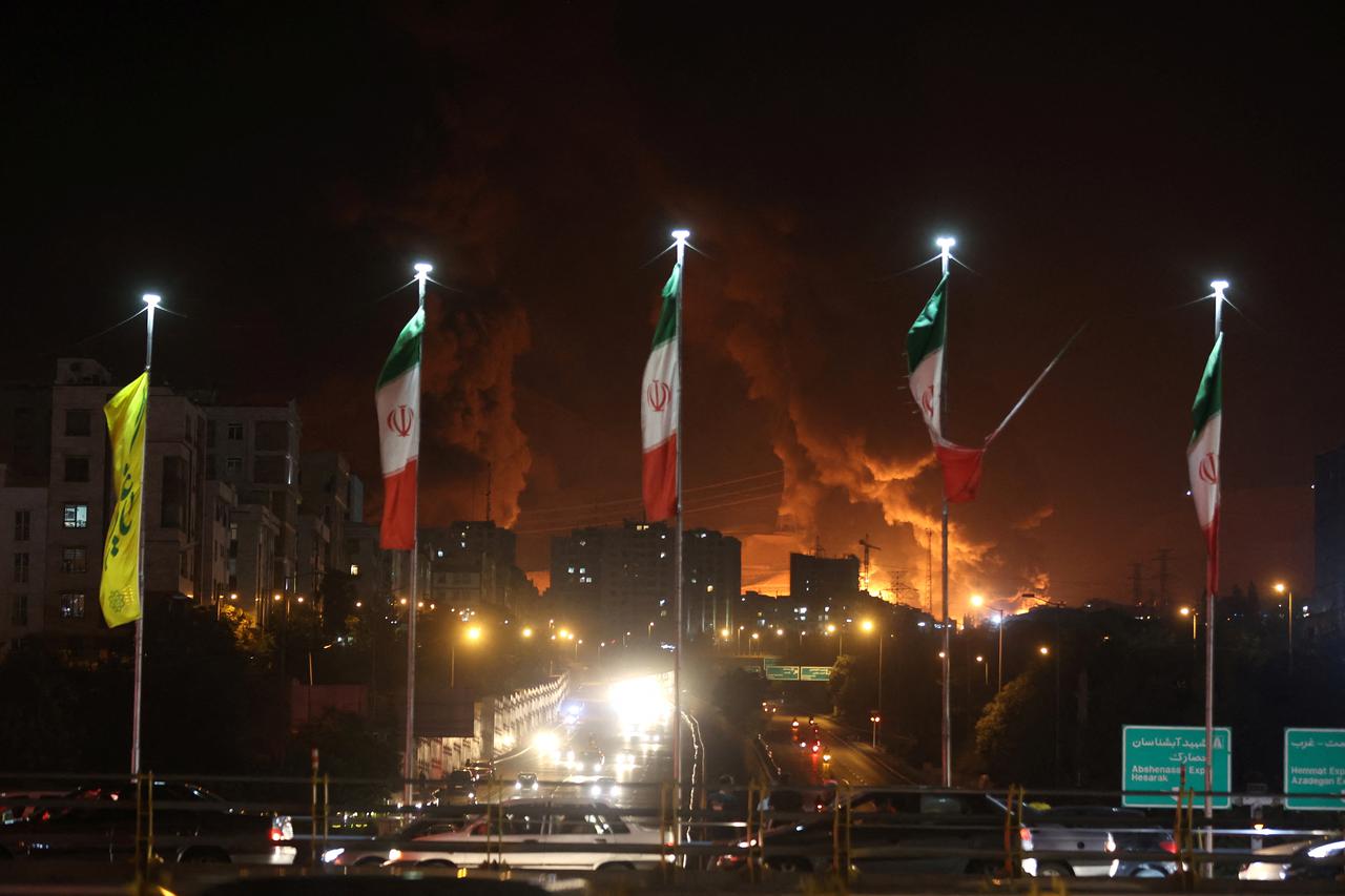 Fire rages at Tehran's Shahran oil depot after Israeli attack