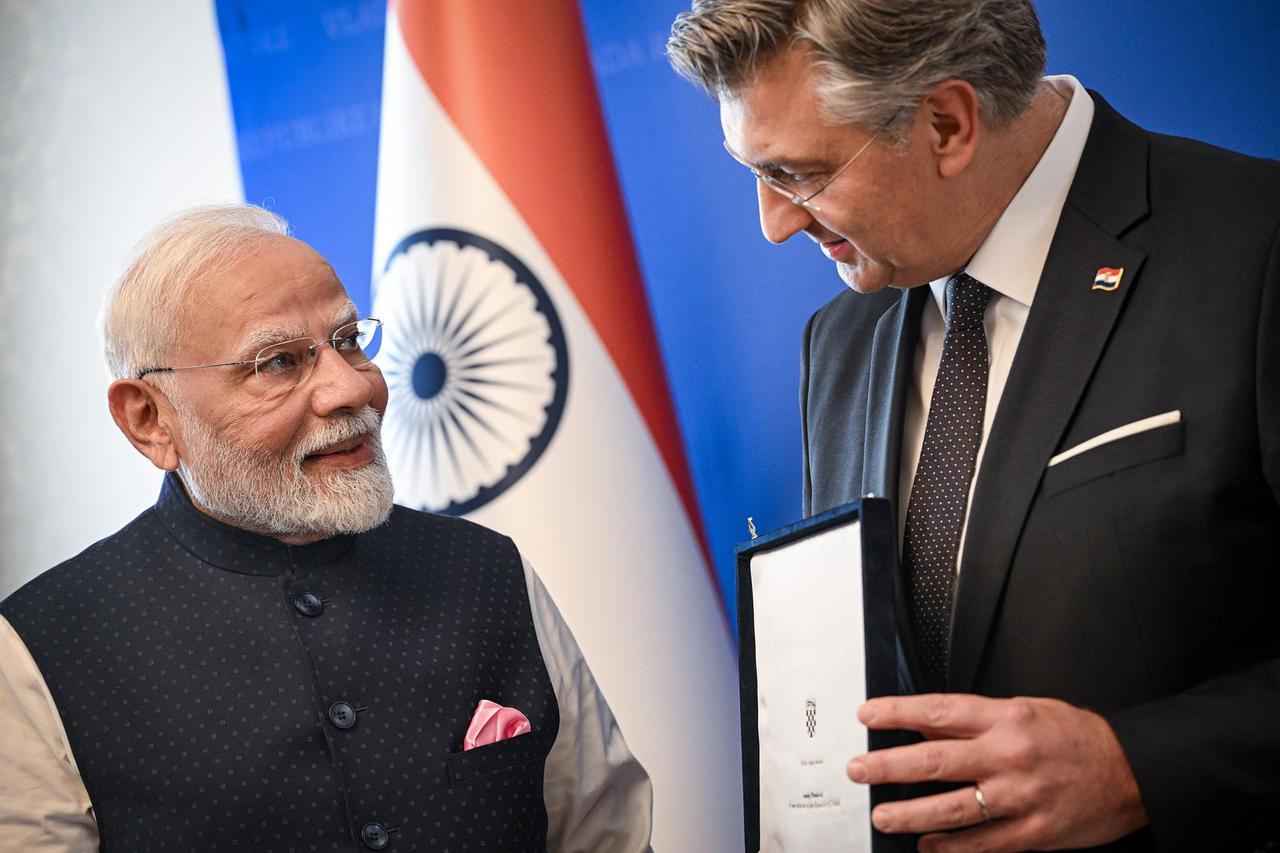 Zagreb: Andrej Plenković ugostio predsjednika Vlade Republike Indije Narendra Modija