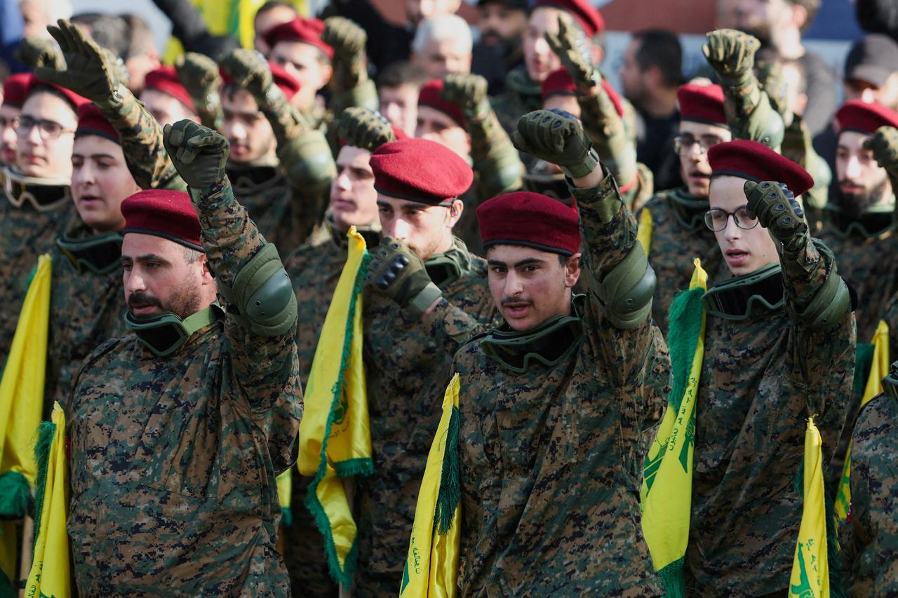 FILE PHOTO: Funeral of Wissam Tawil, a commander of Hezbollah’s elite Radwan forces, in Khirbet Selm