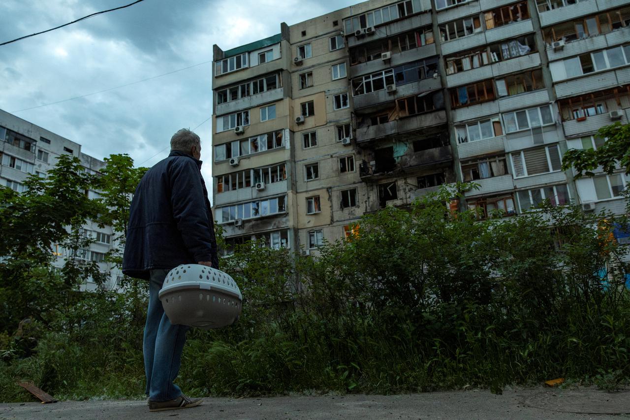 Aftermath of a Russian attack in Kyiv