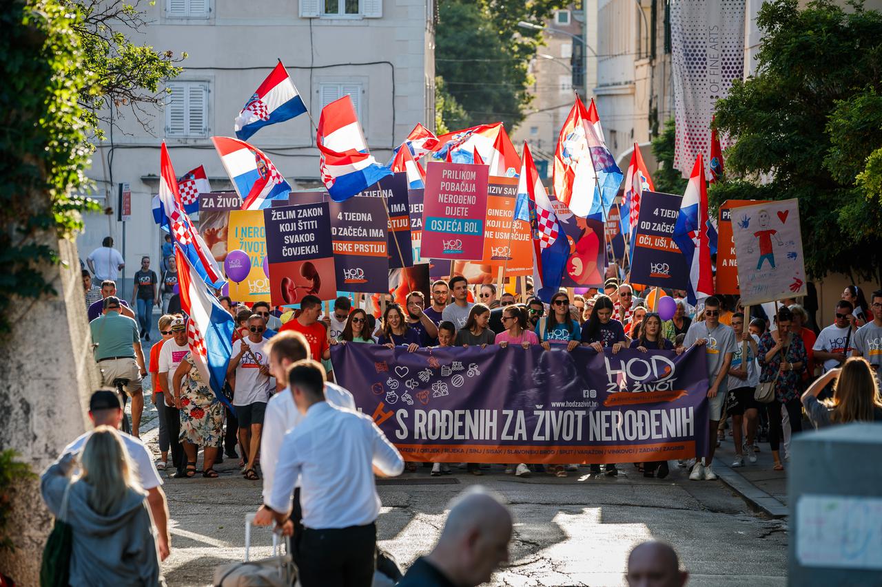 U Splitu je održan Hod za život