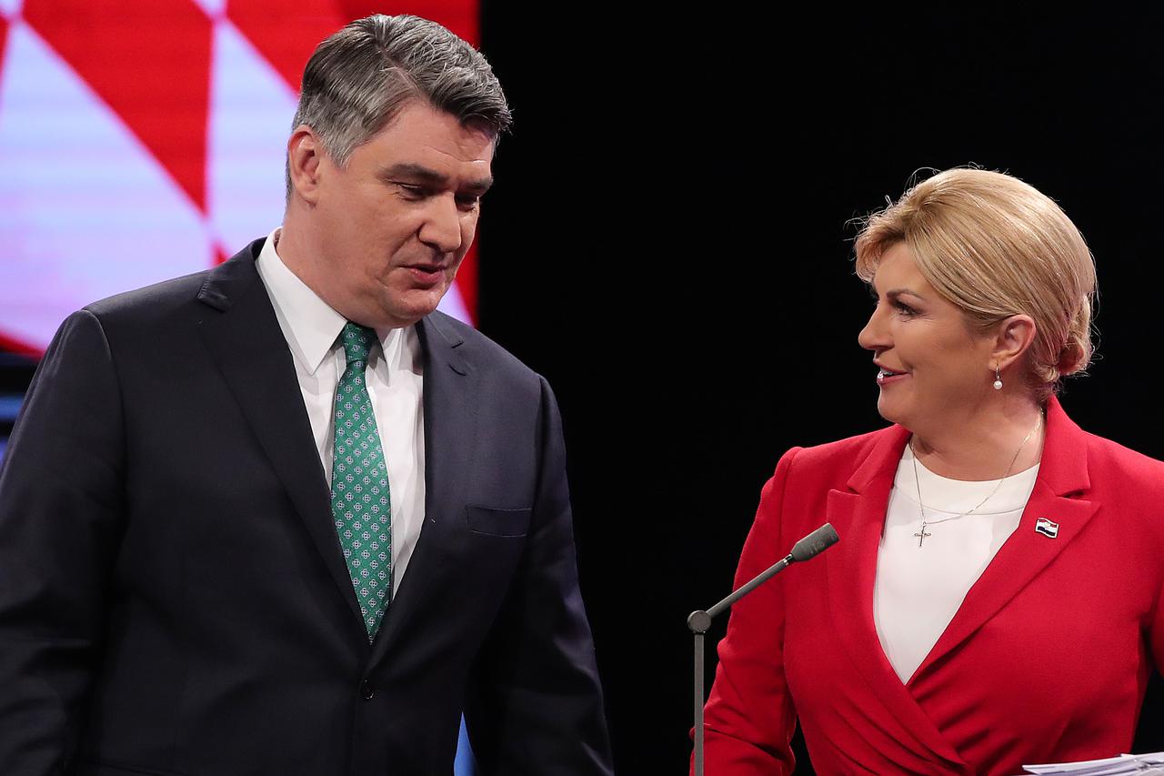 Sučeljavanje Kolinde Grabar-Kitarović i Zorana Milanovića na HRT-u